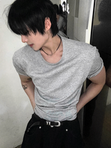 クロップマッスルフィットTシャツ