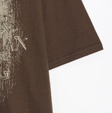 Grunge ナッシングプリンティング半袖Tシャツ