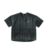 (W) エア ベント タイダイ レーシング ドット シンボル クロップ Tシャツ (Midnight)