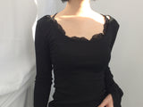 Soft-Fit Lace Edge Top