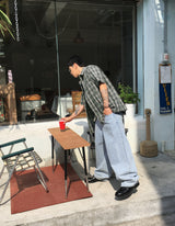 No.1312 LU check half SHIRT