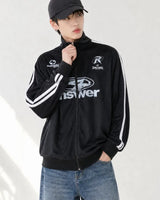 (UNISEX) Velour Track Jersey Jacket