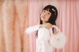 ジュニーレースハートバッグ (アイボリー)