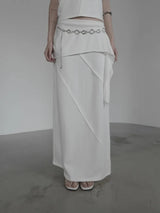 Lucent Layered Long Skirt