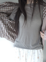 バラ長袖Tシャツ