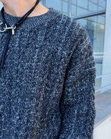 Ber Two-tone knit (Black)