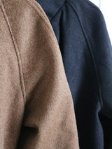 Belted Balmacan Single Alpaca Half Coat (Wool Coat/Winter Coat)