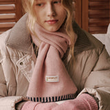Piano Knit Muffler (Strawberry)
