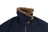 Hino Fluffy Fur Collar Pocket Jumper