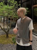 Round Knit Vest 3C