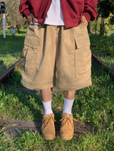 コンバーチブルワイドコットンパンツ (5 Colors)
