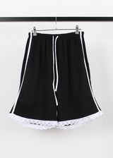 LACE TRACK LINE HALF PANTS
