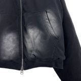 bomber washing hooded jumper