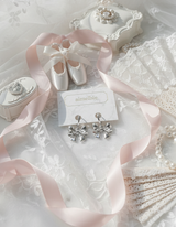 Adorable Ribbon Huggies Piercing - Silver