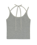 LETTERING SLEEVELESS KNIT