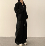 ノアダイアゴナルインシジョンカーゴヘムストリングワイドパンツ