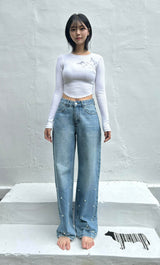 PEARL DENIM PANTS code 18309