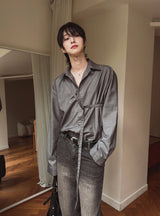 Baski Teen Washed セミバンディングデニムパンツ