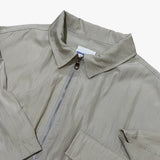 street shape shortsleeve zipup_beige