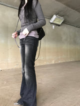 BLACK BOOTCUT DENIM PT