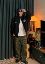Globe stitch oversized jacket 