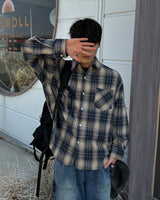 セッドチェックシャツ(Brown)