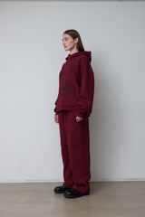 EEERRR Crack logo hoodie (Burgundy)