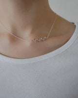 [925SILVER] RHYTHM TRIPLE HEART NECKLACE