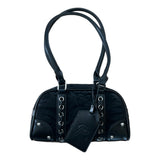 Sophia Vintage Eyelet Lace-up Shoulder Bag 