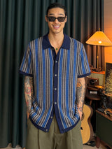 Insider Striped Collar Cardigan  3COLOR