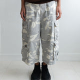Wanderer cargo bermuda pants / Stone camo