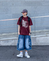 アトデニムバミューダカーゴパンツ