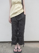 クロップ シャーリング パンツ