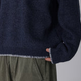 Contrast Stitch Round Knit