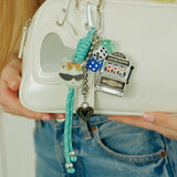 Lucky Cat Metal Keyring