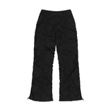 ローライズナイロンシャーリングパンツ (BLACK) F25ZD974