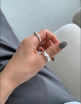 Silver925 Bold Crown Open Ring