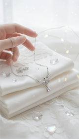 [fromis_9 Baek Jiheon Necklace] ムーンライトティアドロップカラーボーンネックレス