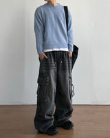 Unit Cargo Denim Pants