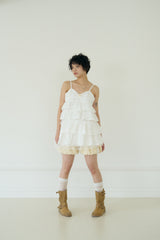 VANILLA TERRY PUMPKIN PANTS (CREAM)