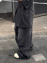 panel denim carpenter pants