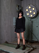 5M0KE Hooded Long-Sleeve (BLACK)