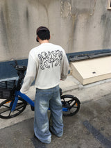 No.1686 twin emblem KNIT T