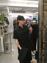 No.1719 RNロールアップロングハーフシャツ (3color)