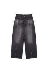 rv line denim pants (black)