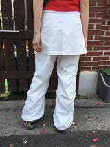 Nylon wrap skirt pants (2color)