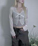V Lace Sleeveless (2colors)