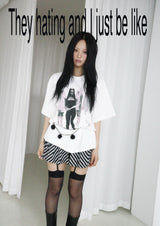 COVEN Tシャツ (WHITE / CHARCOAL)