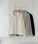 Dren Sheer Shirt Blouse (Strap Set)