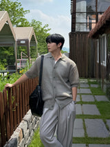 Port punching collar cardigan